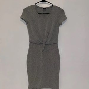 Women’s Grey Tie Knot Dress